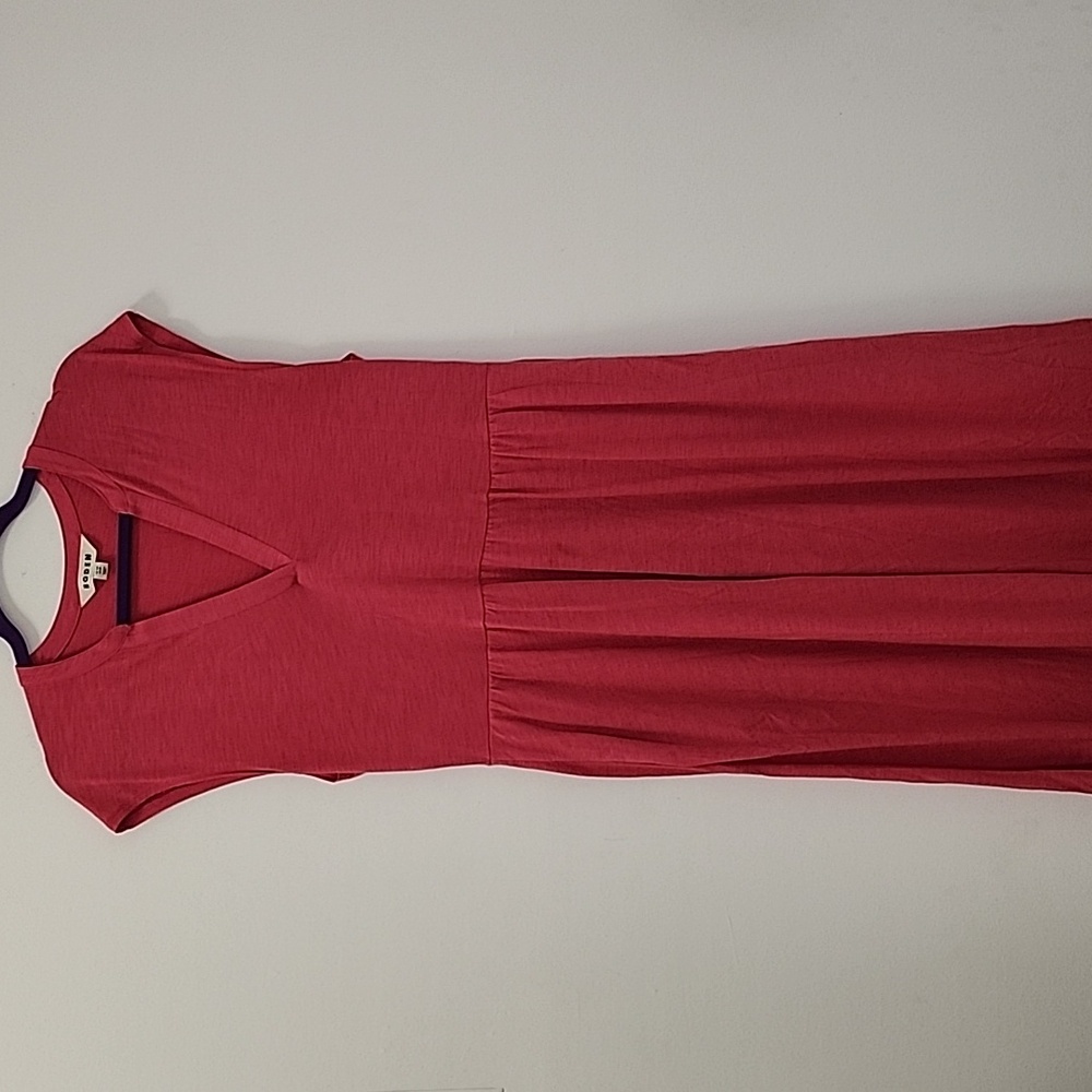 NWOT Boden Pink Chloe Notch Jersey Maxi Barbiecore Dress Sz 8 - Picture 4 of 16